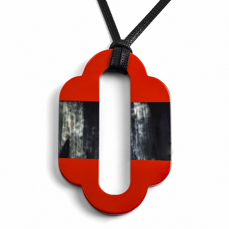 Buffalo Horn Lacquer Pendant Jewelry