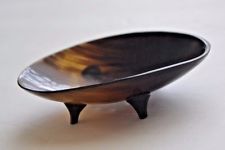 Recycled bufalo horn soap plate